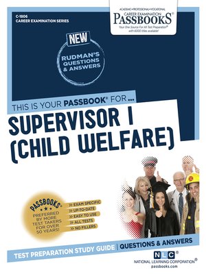 cover image of Supervisor I (Child Welfare)